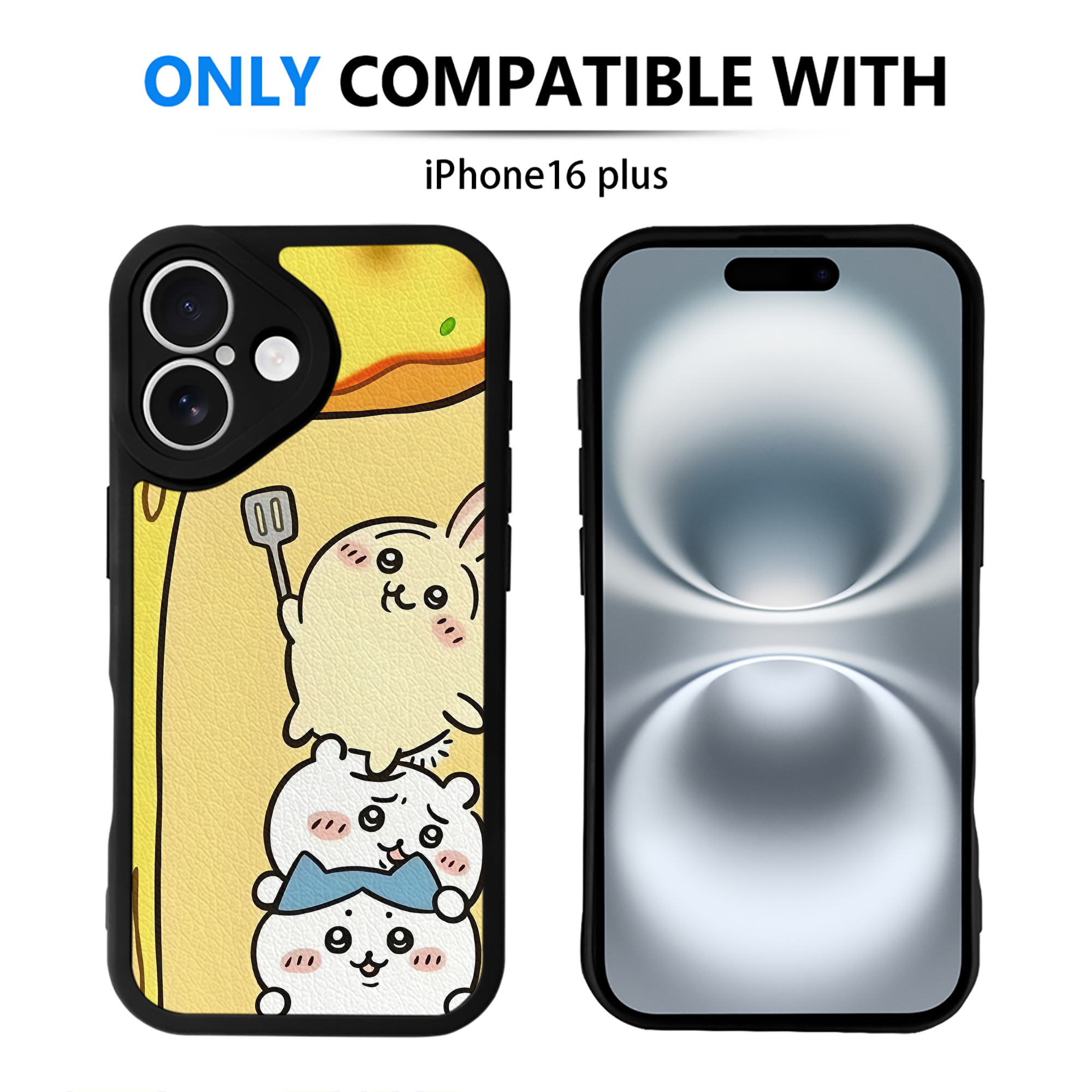 （画像用） ちいかわ Chii-kawa 【iPhone 16シリーズ対応】シリコンスマホケース（レザー調） 材質：シリコン